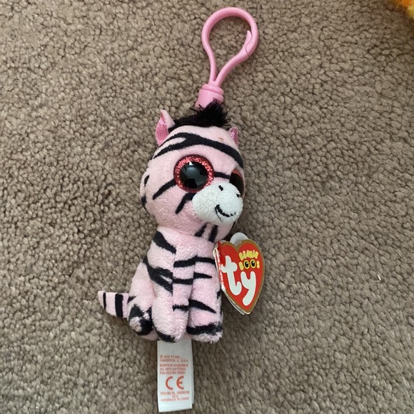 Ty Beanie Babies Baby Boos Zoey Zebra Pink Rare Vintage Collect Plush Gift Cute - Picture 2 of 5